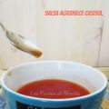 Salsa agridulce casera.