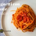 Receta de Spaguetti con tomate y bacon