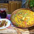 Paella de costillas con verduras