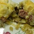 PASTEL DE CHAMPIÑONES Y SALCHICHAS CON PURÉ DE[...]