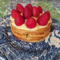 Tartita de crema y fresas