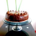 Brownie de chocolate. Tarta tres capas.