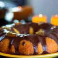 Bizcocho de almendra, naranja y chocolate