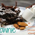 Brownies de marshmallows, pecanas y almendras