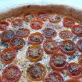 Pastel de tomates cherry a la mostaza