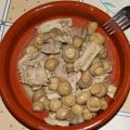 Estofado de pollo con champiñones