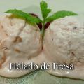 Helado de fresa (sin heladera)