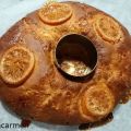 Brioche con naranja confitada
