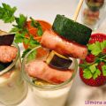 Pinchitos con salsa de yogurt