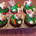 Cupcakes de zanahoria decorados