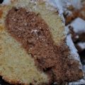 Bizcocho de vainilla y chocolate.