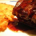 COSTILLA DE TERNERA ASADA CON ZUMO DE UVA