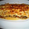 Pastel de berenjena y pimiento al vapor