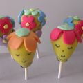 ♥ Cake pops con flores
