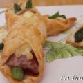 Bocaditos de espárragos con jamón serrano