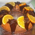 Corona de chocolate y naranja