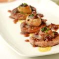 Minihamburguesas con foie y salsa Oporto