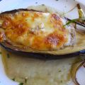 Receta de berenjena rellena de boletus (setas)