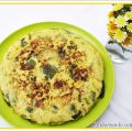 Tortilla de calabacín y pimientos