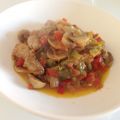 Salchichas en salsa con champiñones