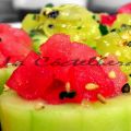 Timbales de pepino afrutados con tagliatelle de[...]