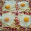 Hojaldre de huevos y bacon