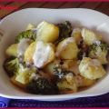 Brócoli y patatas al horno con salsa gribiche