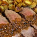 Picanha a las 4 Pimientas con Papines al Romero