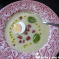 CREMA DE ESPÁRRAGOS BLANCOS CON SU GUARNICIÓN