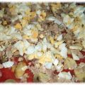 Coca de tomate y atún