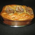 Cake de pera y dos quesos