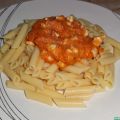 Macarrones con boloñesa de pollo