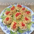 Huevos rellenos de atún y surimi