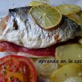 DORADA AL HORNO CON JAMÓN