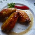 Alitas de pollo a la miel