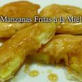 Manzanas fritas a la miel