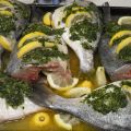 DORADAS AL LIMÓN CON AJO Y PEREJIL, AL HORNO
