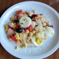 ENSALADA DE BACALAO AHUMADO CON GARBANZOS
