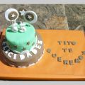 Tarta dos pisos cumpleaños