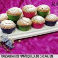 MAGDALENAS DE MANTEQUILLA DE CACAHUETE