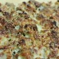 Revuelto gratinado de berenjena y cebolla