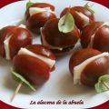 TOMATES CHERRY CON QUESO Y ALBAHACA