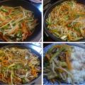 Wok de Verduras y Ternera con Arroz al Vapor