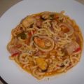 Fideua con marisco