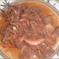 CALAMARES CON CEBOLLA CARAMELIZADA
