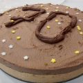 Tarta mousse de toffe y chocolate a la naranja