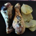 Jamoncitos de pollo al horno con patatas