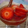 Fresas con zumo de naranja