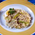Arroz en salsa verde