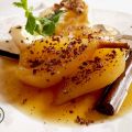 PERAS AL VINO DE MALAGA, CON VIRUTAS DE[...]
